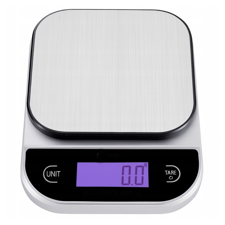 Cantar de bucatarie electronic Allbag, LCD, 1g-5kg, design compact, 21x15x2,5cm