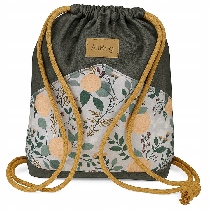 Rucsac boho, Allbag, 33x38 cm, multicolor, poliester, 1 buc.