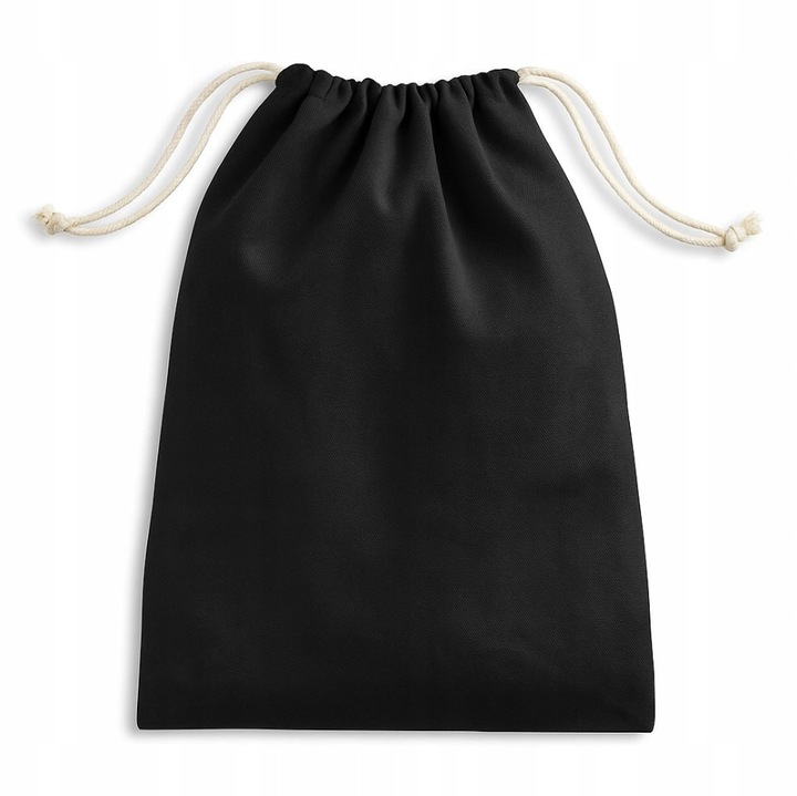 Sac ecologic din bumbac Allbag, 30x45 cm, negru, 140g, 1 buc.