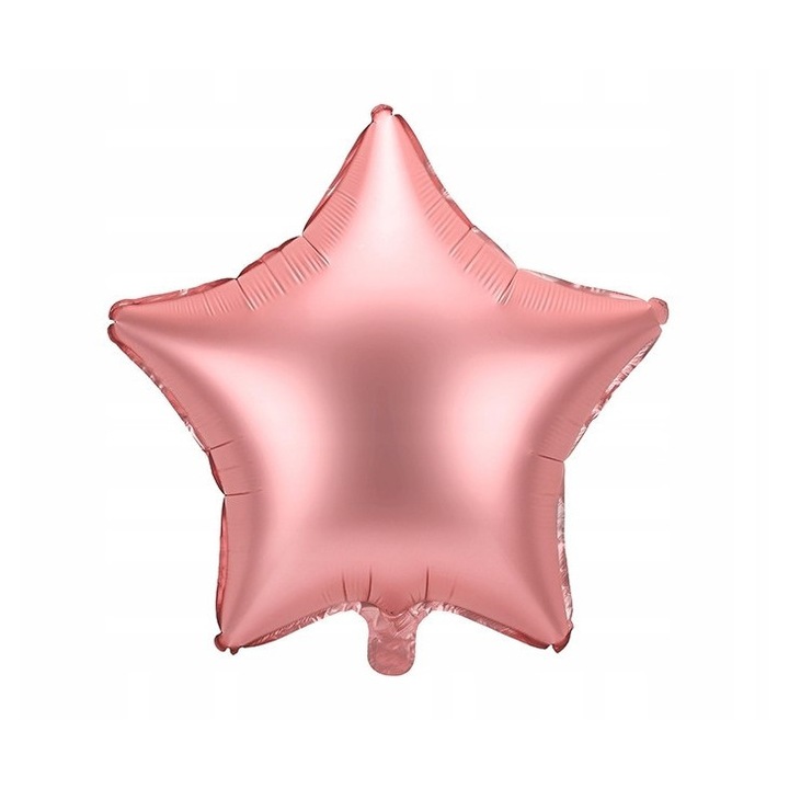 BALON FOLIE ROSE GOLD STEA MARE 48 cm pentru ZIUA DE NASTERE PETRECERE