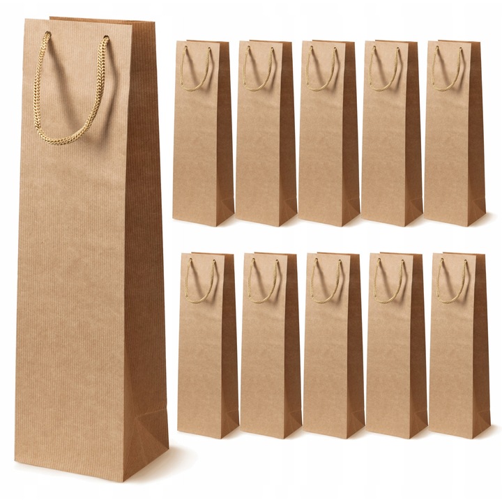 Torca prezentare alcool, set 10 bucati, 11x9x40 cm, brown, Prestige