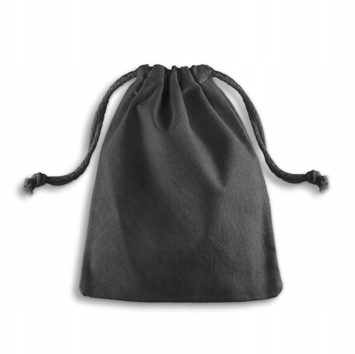 Sac din bumbac, Allbag, 12x20 cm, 145g, negru, set 1 buc.