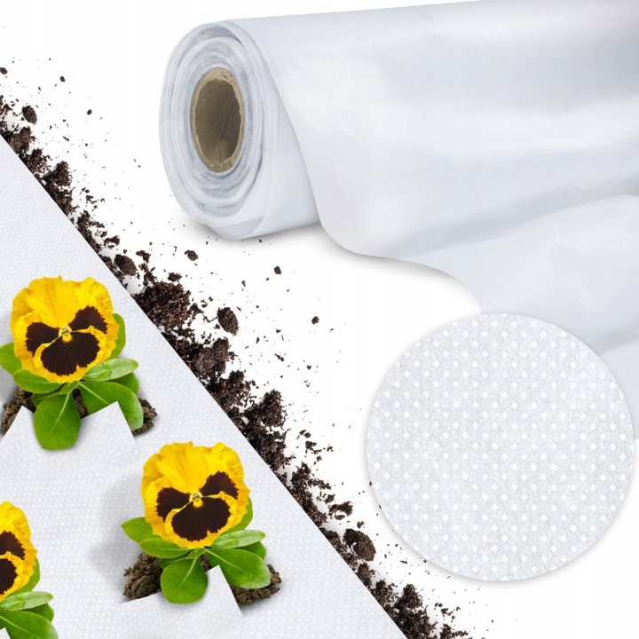 Agrowlana alba 1,6x30 m, 30g/m2, pentru protectia plantelor, set