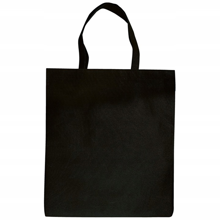 Geanta de cumparaturi, Allbag, polipropilena, 36x42cm, neagra, 100g, ecologica