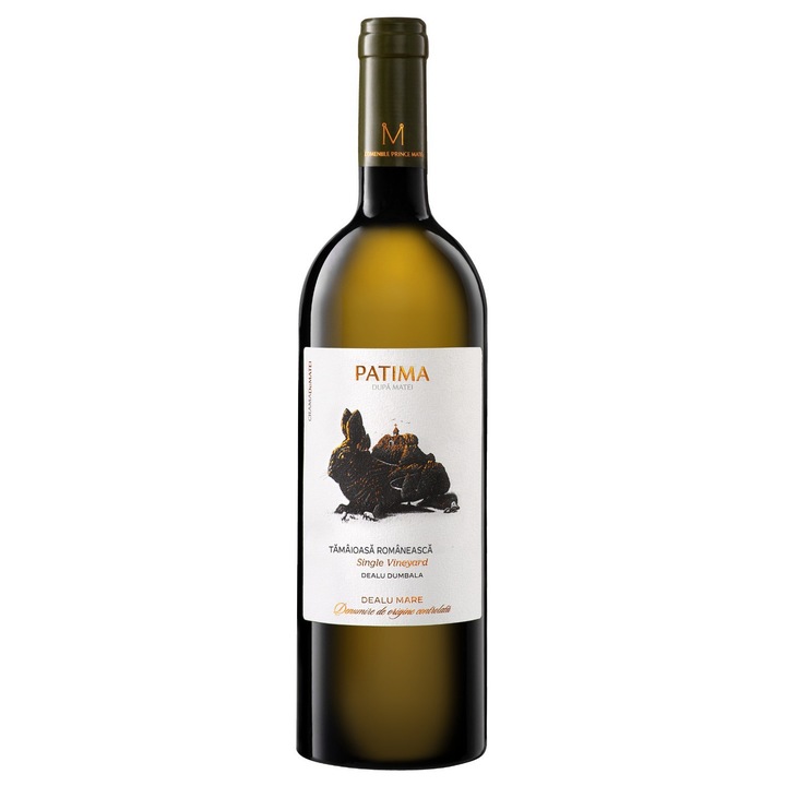 Vin Alb Patima Tamaioasa Romaneasca Single Vineyard Crama DeMatei, sec, 0.75l