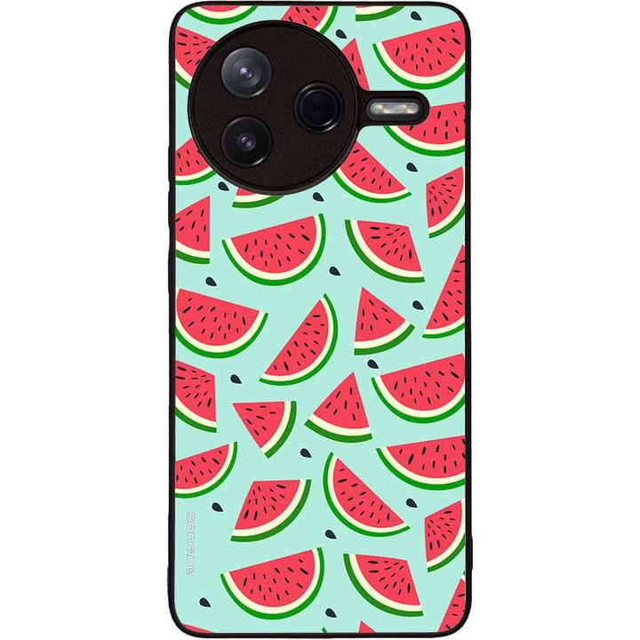 Husa telefon Sonique Fruit Series pentru Xiaomi Poco F7 Pro 5G, imprimeu fructe, silicon, multicolor