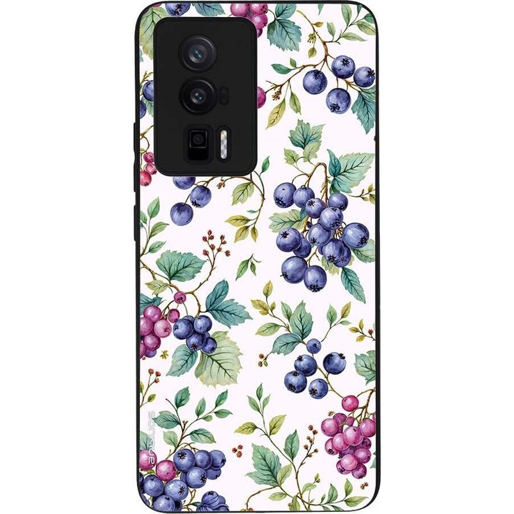 Husa telefon Sonique Fruit Series pentru Xiaomi Poco F5 Pro 5G, imprimeu fructe, silicon, multicolor