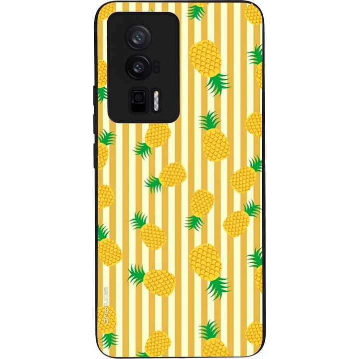 Husa telefon Sonique Fruit Series, Ananas, silicon, 5G, pentru Xiaomi Poco F5 Pro