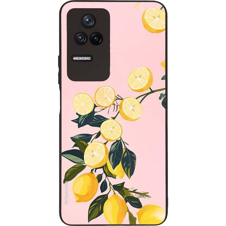 Husa telefon Sonique Fruit Series, pentru Xiaomi Poco F4 5G, imprimeu fructe, silicon, multicolor