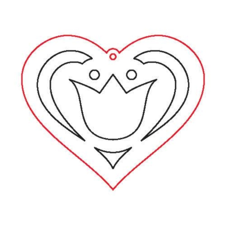 Fafigura, 5 buc/pachet - inimioară 38