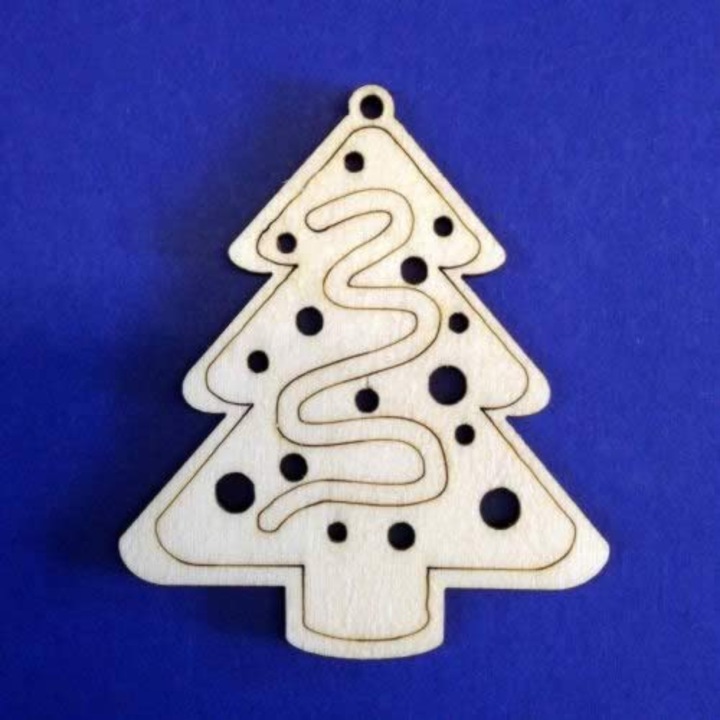 Figurină din lemn, 5 buc/pachet - pin 122