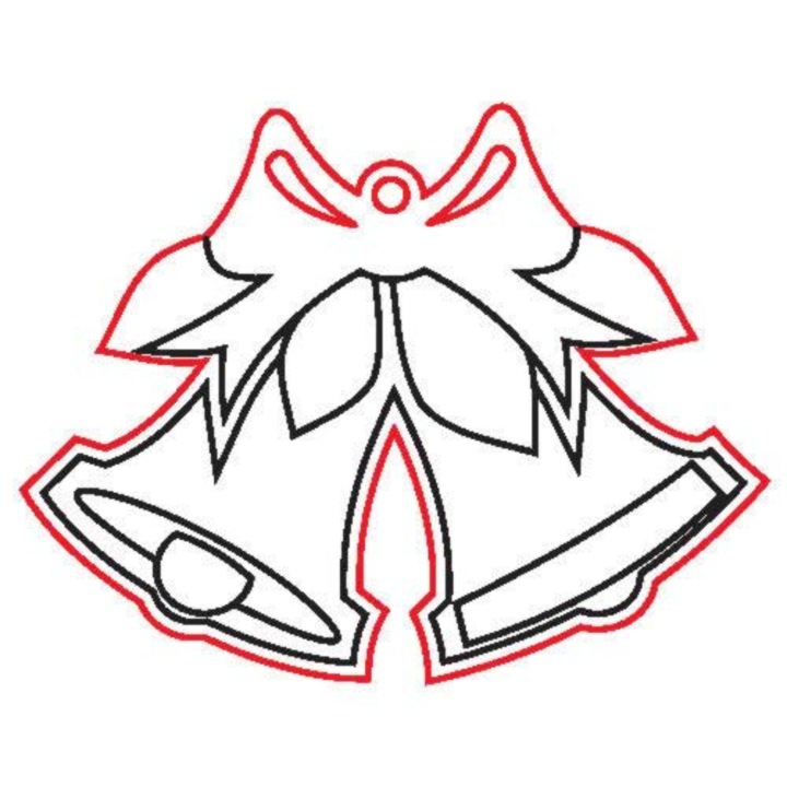 Figurină din lemn, 5 buc/pachet - clopoțel 132