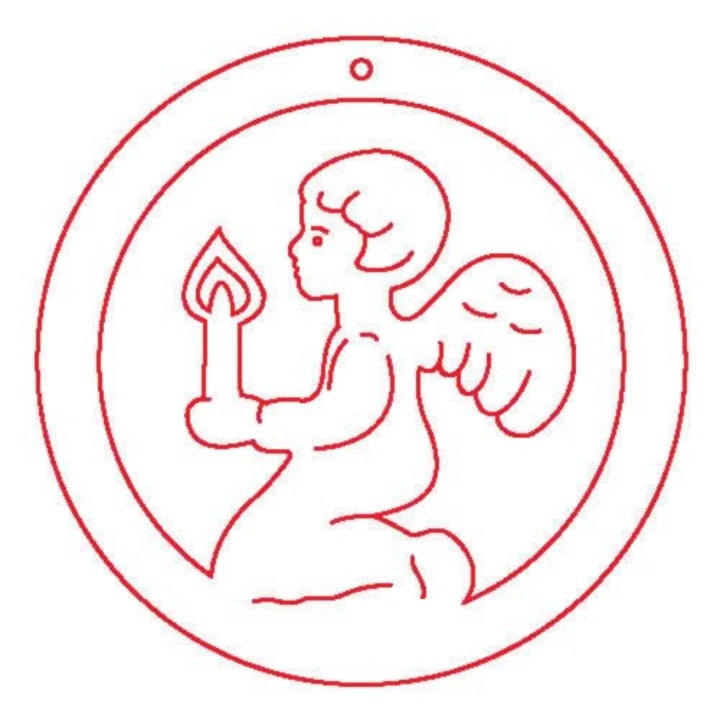 Fafigura, 5 db/csomag - angyal 114