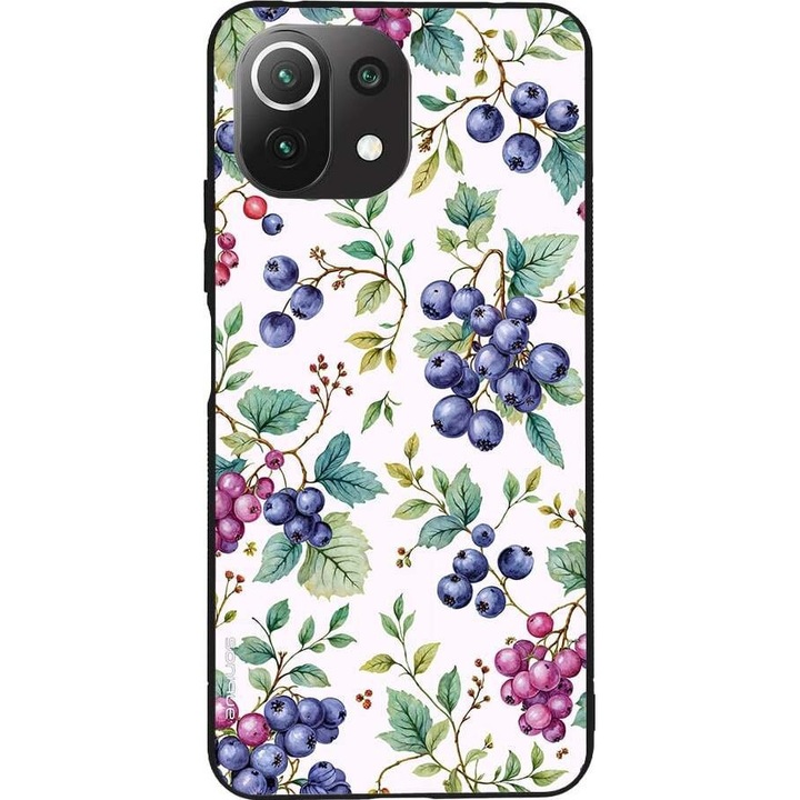 Husa telefon Sonique Fruit Series, pentru Xiaomi Mi 11 Lite 4G / Mi 11 Lite 5G, imprimeu fructe, silicon, multicolor