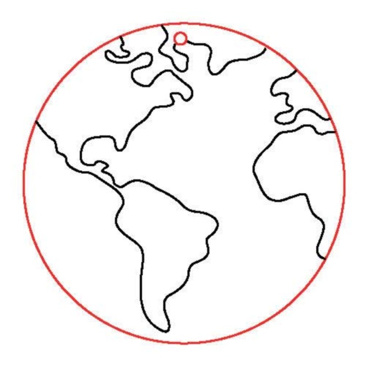 Figurină din lemn, 5 buc/pachet - glob 407