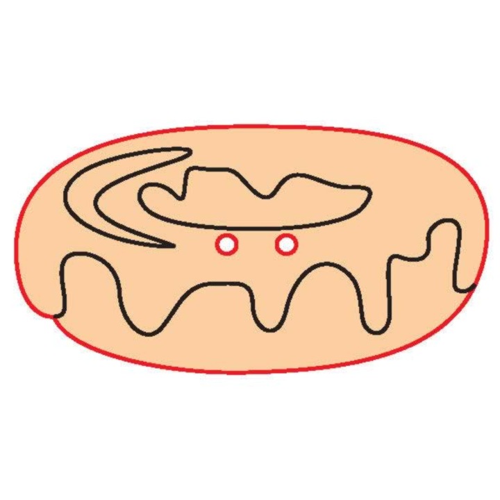 Fafigura gomb 68 – süti 10 db/csomag