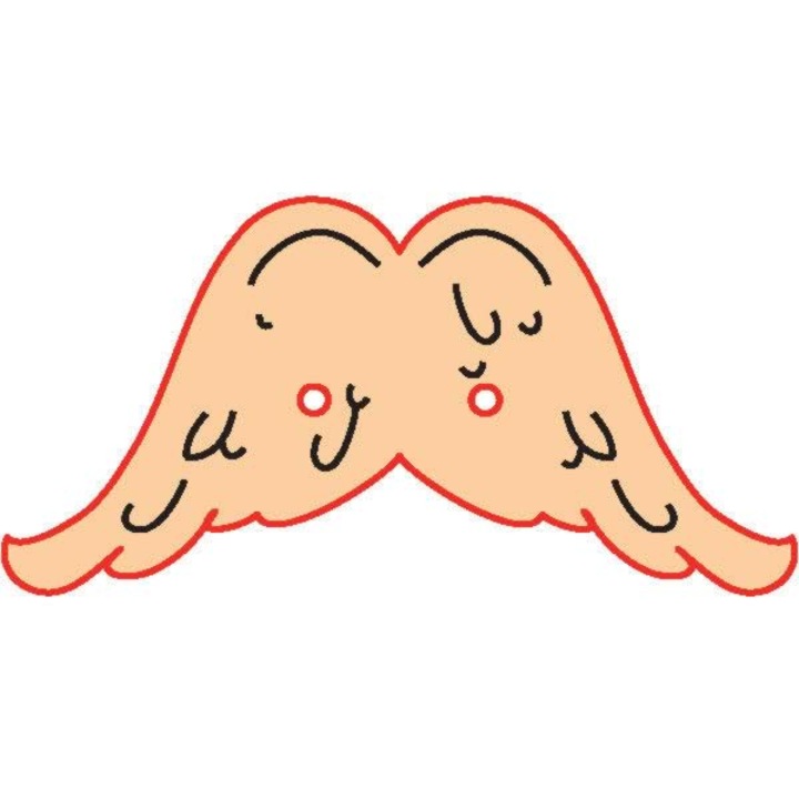 Fafigura gomb 96 – szárny 10 db/csomag