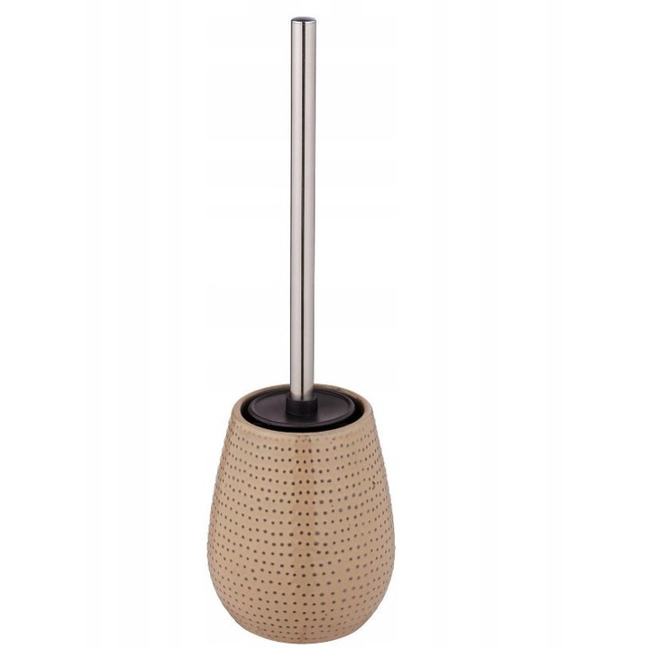 Suport ceramic pentru perie WC, Wenko, 40.7x12cm, bej
