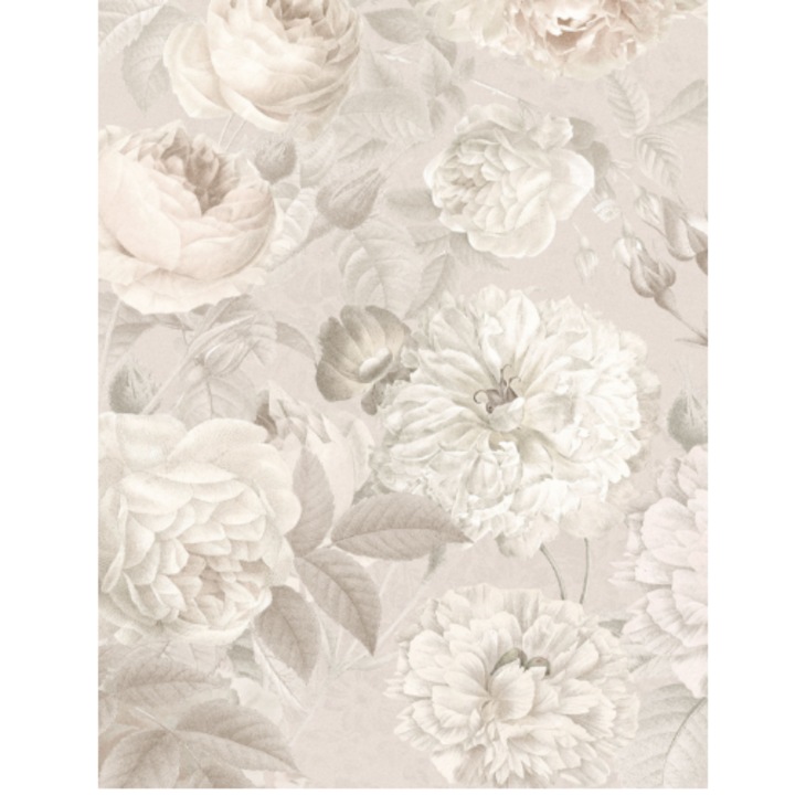 Fototapet floral Nuances, Komar, 2-066, 184 x 248 cm, bej