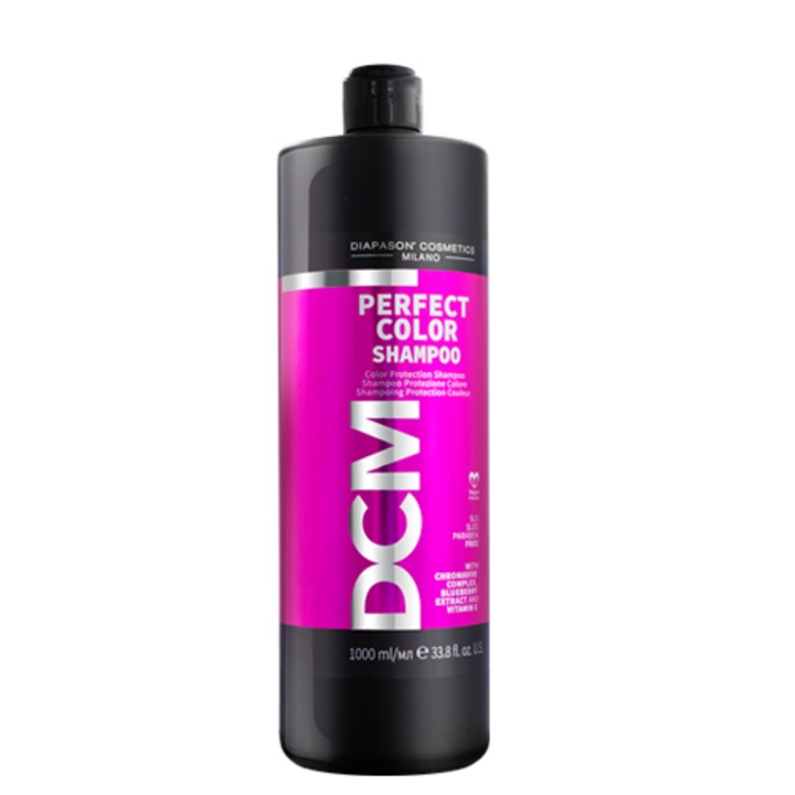 Sampon Diapason Milano Perfect Color 1000 ml pentru par vopsit, protectie culoare, hidratare
