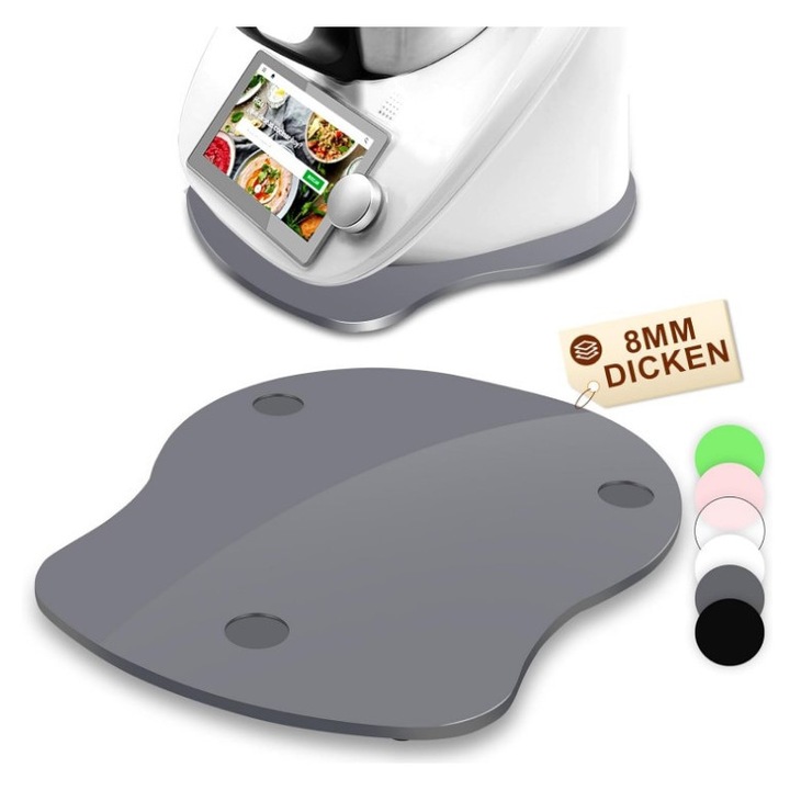 Placa acrilica pentru Thermomix TM6, TM5, gri, 8mm