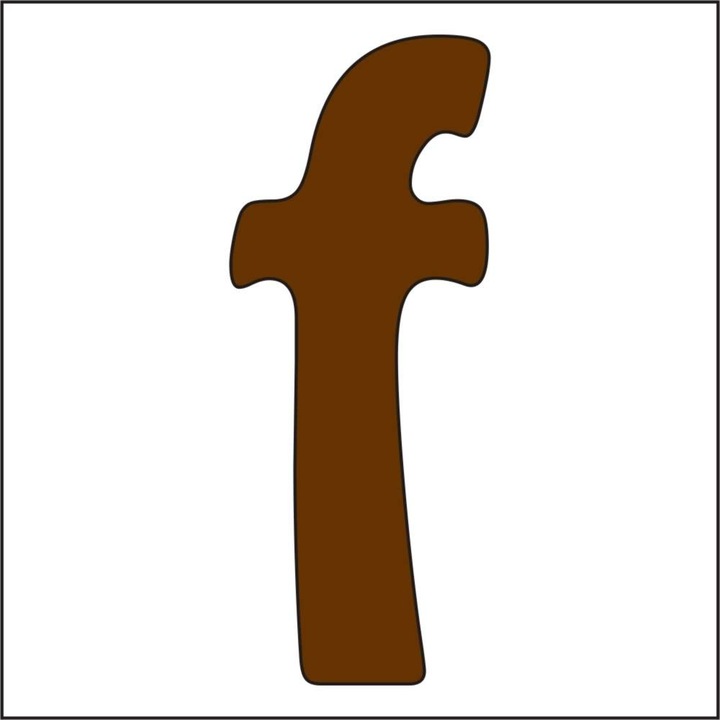 Literă din lemn - 12-15mm, 10 buc/pachet f