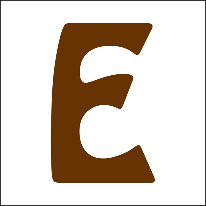 Literă din lemn 15mm, 10 buc/pachet E