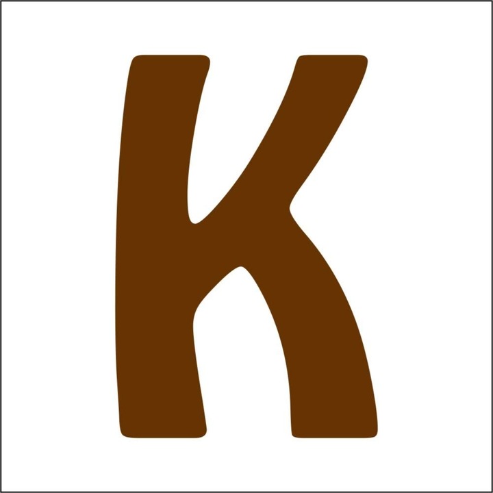 Literă din lemn 15mm, 10 buc/pachet K