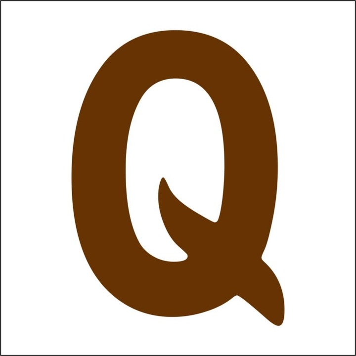 Literă din lemn 15mm, 10 buc/pachet Q