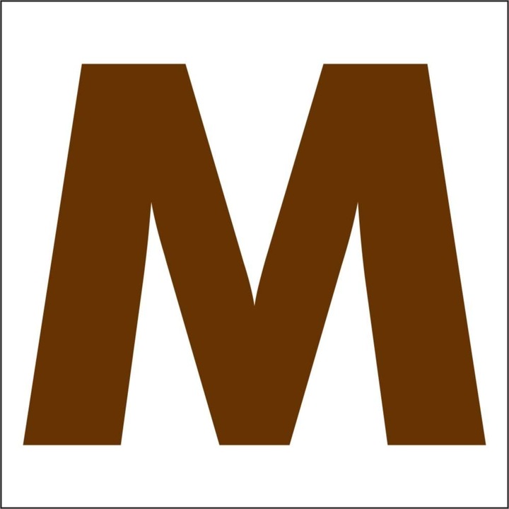 Literă din lemn 45mm, 10 buc/pachet M