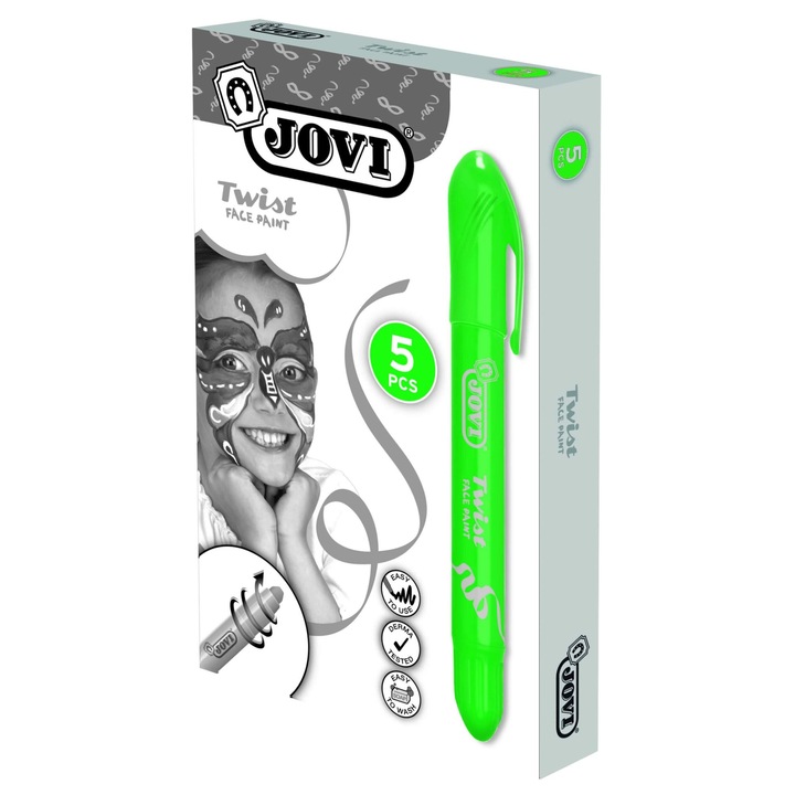 Vopsea de față TWIST, 6g - verde