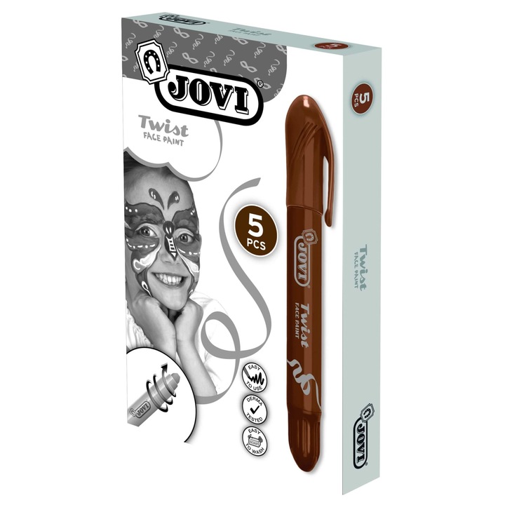 Vopsea de față TWIST, 6g - maro