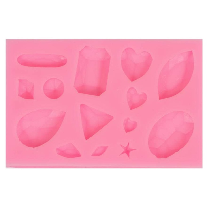 Matriță din silicon, moale - pietre prețioase