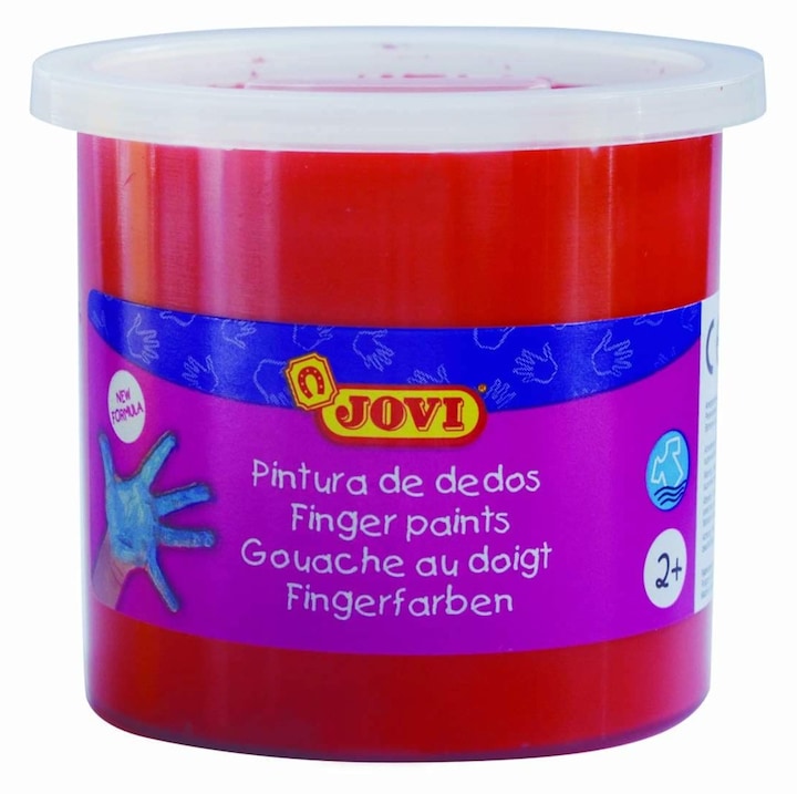 Vopsea pentru pictat cu degetele rosu Jovi