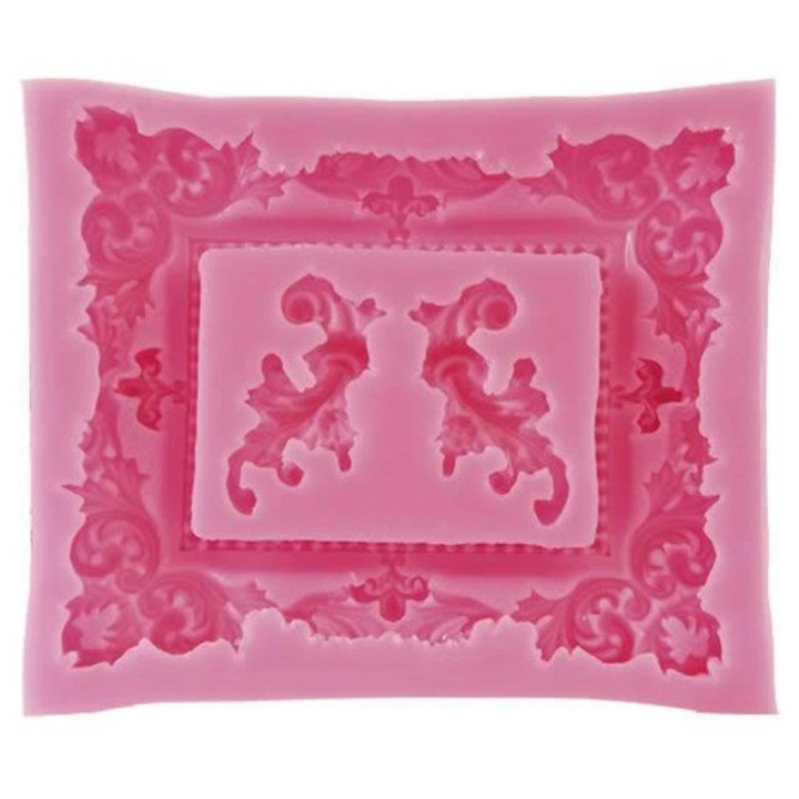 Силиконова форма за отпечатване, мека - рамка 11,5x10x1,5 см