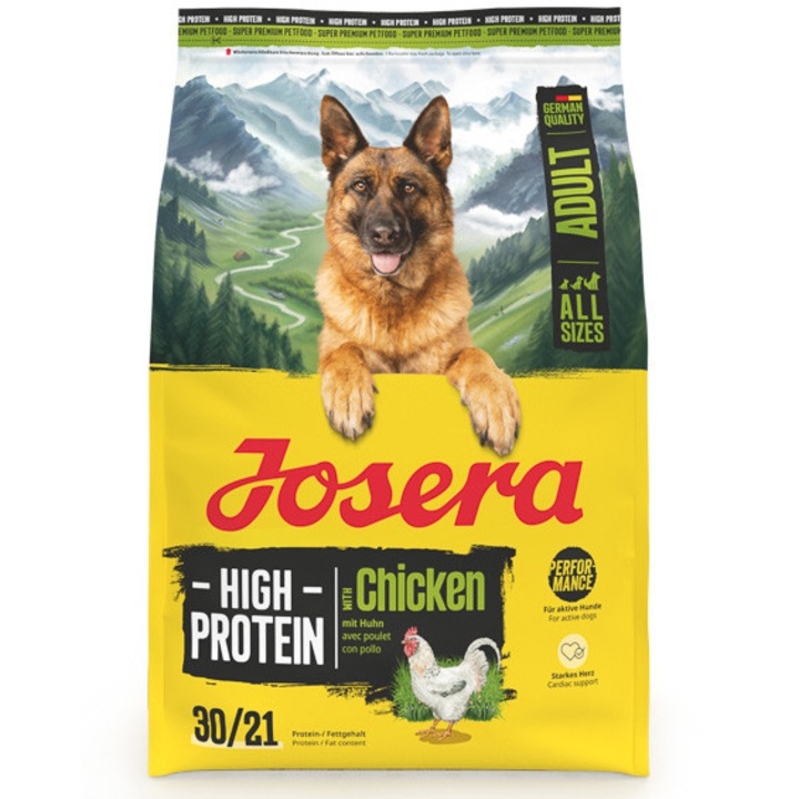 Hrana uscata pentru caini, Josera Extra Protein, Adult, Pui, 3 kg