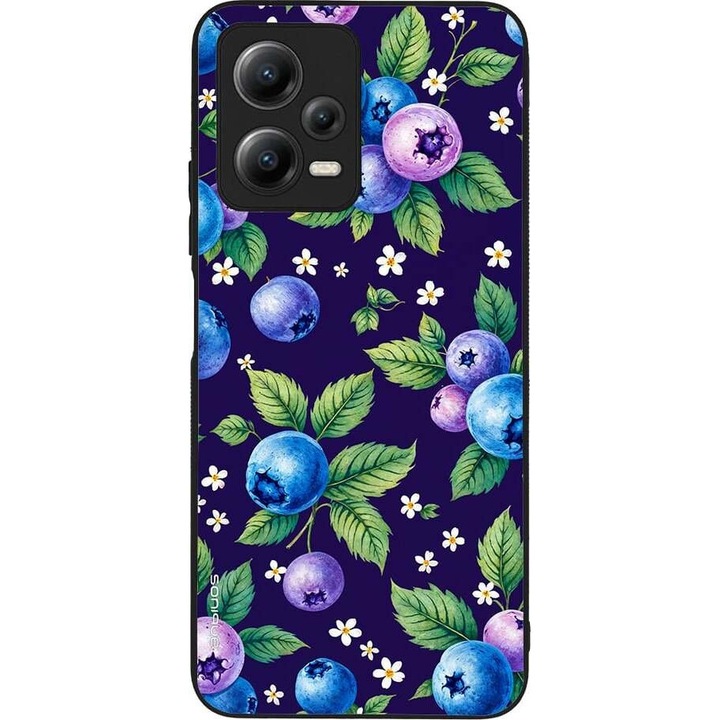 Husa telefon Sonique Fruit Series, pentru Xiaomi Redmi Note 12 4G, imprimeu fructe, silicon, multicolor