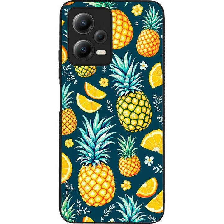 Husa telefon Sonique Fruit Series, ananas, silicon, pentru Xiaomi Redmi Note 12 4G
