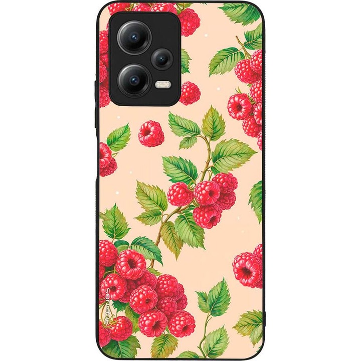 Husa telefon Sonique Fruit Series, pentru Xiaomi Redmi Note 12 4G, silicon, imprimeuri cu fructe, multicolor