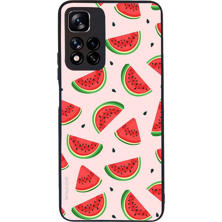 Husa telefon Sonique Fruit Series, pentru Xiaomi Redmi Note 11 Pro Plus 5G, imprimeu fructe, silicon, multicolor