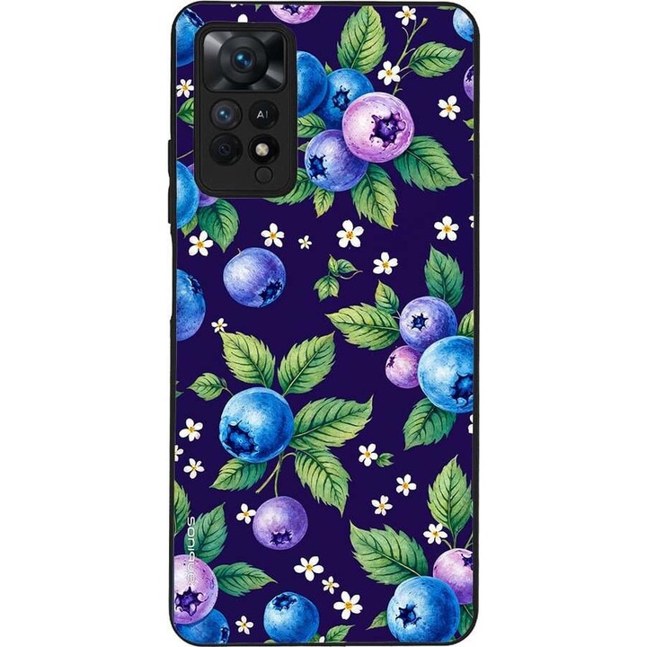Husa telefon Sonique Fruit Series, pentru Xiaomi Redmi Note 11 Pro 4G/5G, imprimeu fructe, silicon, multicolor