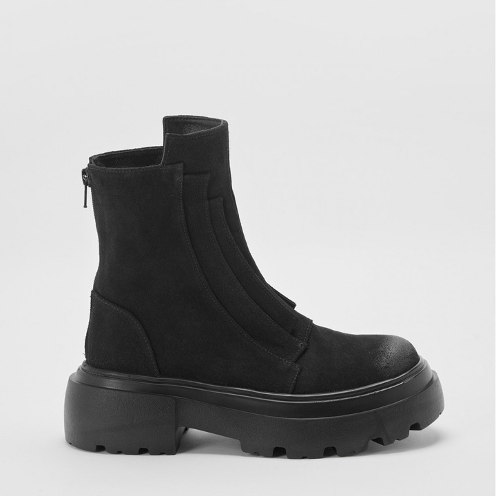 Ghete Exclusives - Milli - Velur Black - marimea 36 - 23 cm