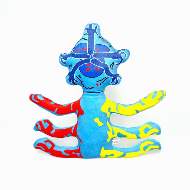 Jucarie de plus Nightmare Citters Poppy 4, figura din cauciuc cu sase clesti, 25cm