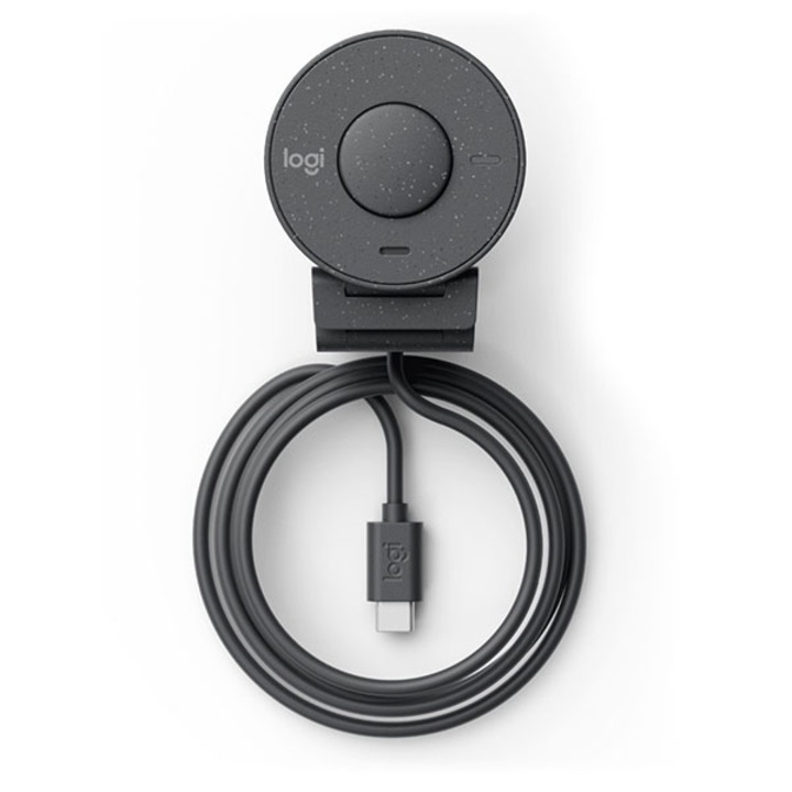 Уеб камера Logitech Brio 300, Full HD 1080p, RightLight 2, 70 FoV, USB-C, Privacy - Graphite