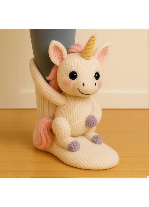 Sosete dama T-Rex, design amuzant, marime unica (5-11), multicolor