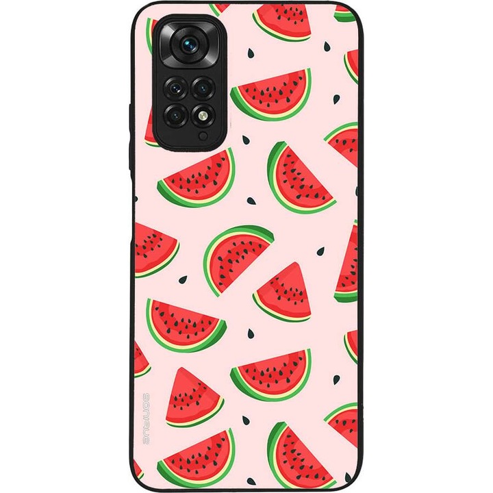 Husa telefon Sonique Fruit Series, pentru Xiaomi Redmi Note 11 4G / Redmi Note 11S, imprimeu fructe, silicon, multicolor