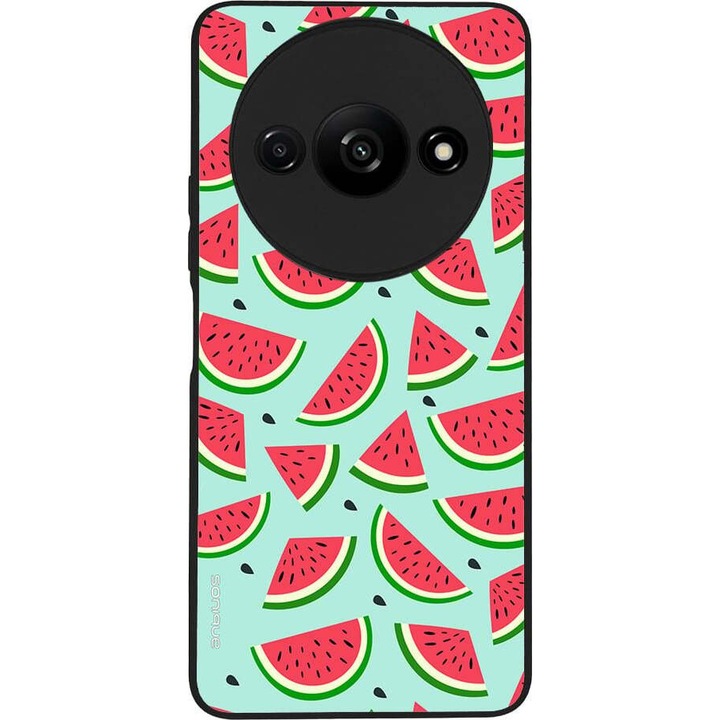 Husa telefon Sonique Fruit Series, imprimeu fructe, silicon, multicolor, pentru Xiaomi Redmi A3 / Redmi A3x