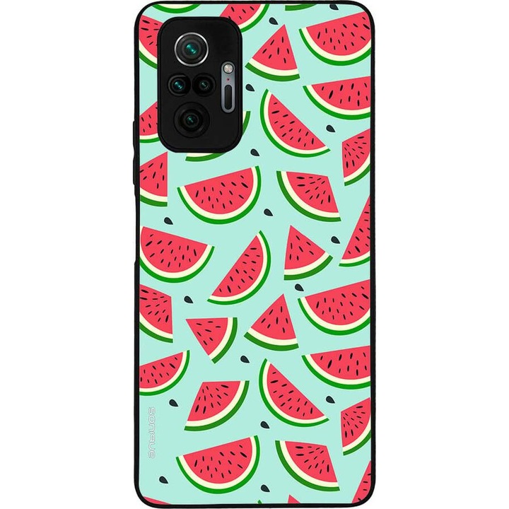 Husa telefon Sonique Fruit Series, design fructe, silicon, multicolor, pentru Xiaomi Redmi Note 10 Pro