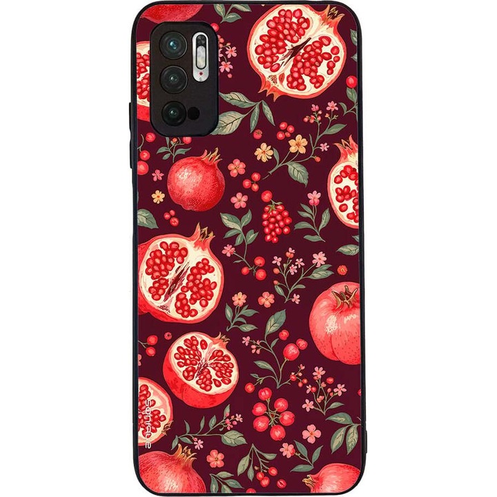 Husa telefon Sonique Fruit Series, pentru Xiaomi Redmi Note 10 5G / Poco M3 Pro 5G, silicon, imprimeuri cu fructe, multicolor