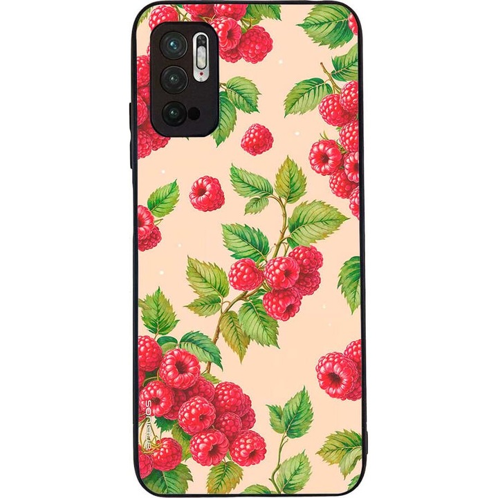 Husa telefon Sonique Fruit Series, pentru Xiaomi Redmi Note 10 5G / Poco M3 Pro 5G, silicon, imprimeuri cu fructe, multicolor